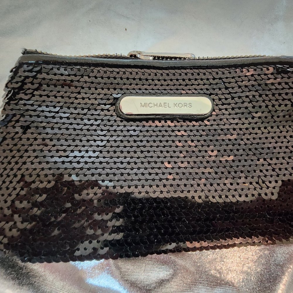 Michael Kors Black Sequined Bag‎